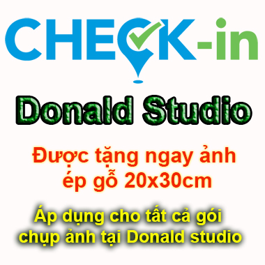 Check in Donald studio - được tặng ngay ảnh ép gỗ 20x30